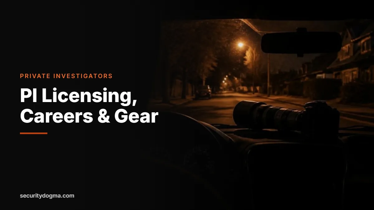 Private investigator surveillance from a parked car at night